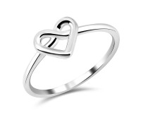 Infinite Heart Silver Ring NSR-488